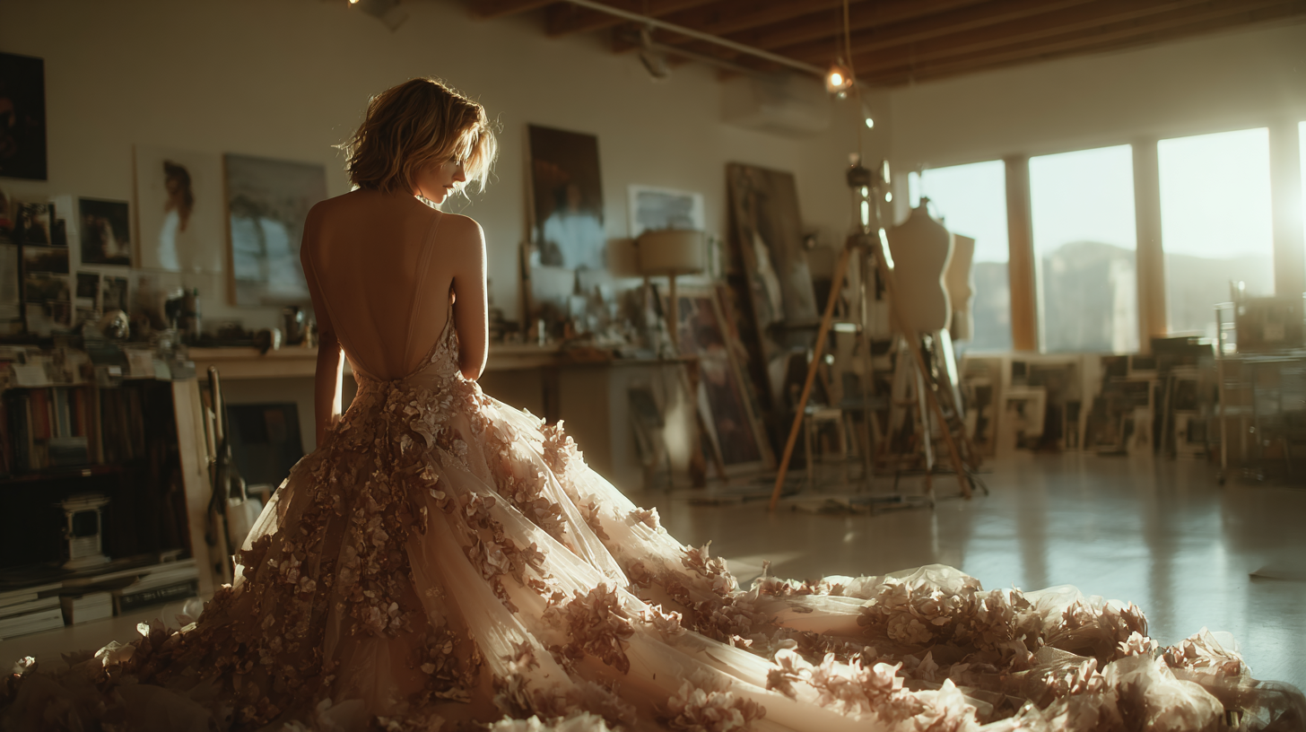 Hands at work in the atelier
